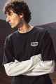 HUFFER MENS L/S LAYERED BLOCK TEE - RIDGE - BASALT