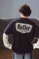 HUFFER MENS L/S LAYERED BLOCK TEE - RIDGE - BASALT