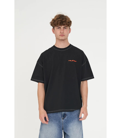 HUFFER MENS BOX TEE - STITCHED UP - BLACK