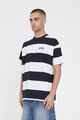 HUFFER MENS GAME DAY STRIPE TEE - NAVY / WHITE