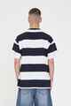 HUFFER MENS GAME DAY STRIPE TEE - NAVY / WHITE