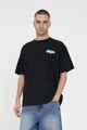 HUFFER MENS BLOCK TEE - JUMBLE - BLACK
