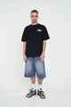 HUFFER MENS BLOCK TEE - JUMBLE - BLACK