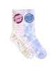 SANTA CRUZ GIRLS OTHER DOT REDUX CREW SOCK 2 PACK - OLIVE STN TIEDYE