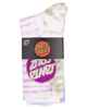 SANTA CRUZ GIRLS OTHER DOT REDUX CREW SOCK 2 PACK - OLIVE STN TIEDYE