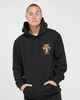 MAD HUEYS CAUGHT FK ALL SKULL HOODY - BLACK
