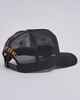 MAD HUEYS CAUGHT FK ALL SKULL TWILL TRUCKER CAP - BLACK