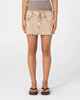 RUSTY LADIES ROXXY COFFEE MICRO MINI SKIRT - BROWN 