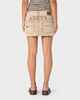 RUSTY LADIES ROXXY COFFEE MICRO MINI SKIRT - BROWN 