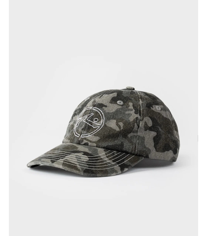 RUSTY MENS CAMMANDO CAMO DAD CAP - GREY CAMO