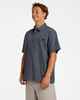 BILLABONG MENS SPEC MOGUL S/S DRESS SHIRT - NAVY