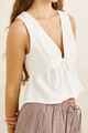 RHYTHM LADIES ANNABELLE LACE TRIM BABYDOLL TOP - WHITE