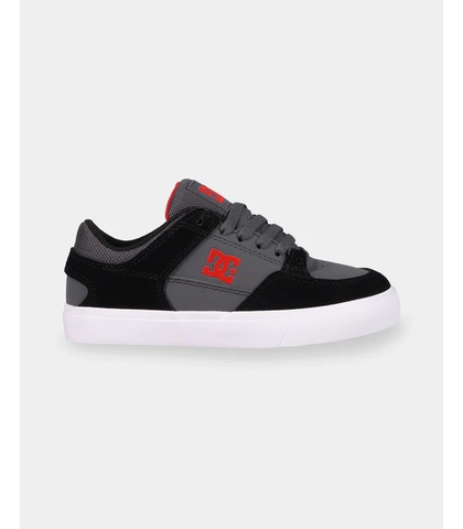 DC YOUTH ONYX SHOE - BLACK / GREY / RED
