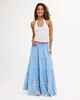 ROXY LADIES CACTUS FLOWERS MAXI SHIRT - CERULEAN