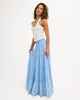 ROXY LADIES CACTUS FLOWERS MAXI SHIRT - CERULEAN