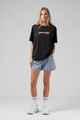 RPM LADIES FLOW TEE - CHARCOAL