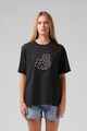 RPM LADIES FLOWER TEE - CHARCOAL