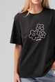 RPM LADIES FLOWER TEE - CHARCOAL