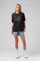 RPM LADIES FLOWER TEE - CHARCOAL