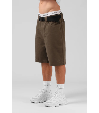 RPM MENS Y2K DRILL SHORT - WASHED OLIVE