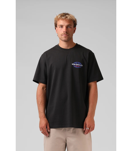 RPM MENS WORLD WIDE TEE - CHARCOAL