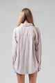 RPM LADIES OVERSIZE SHIRT - PINK STRIPE