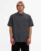 QUIKSILVER MENS CENTINELA WOVEN S/S DRESS SHIRT - IRON GATE