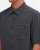 QUIKSILVER MENS CENTINELA WOVEN S/S DRESS SHIRT - IRON GATE