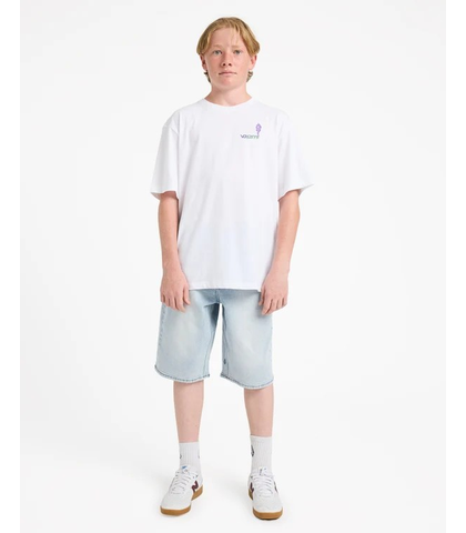 VOLCOM BOYS BILLOW DENIM SHORT - CALI BLUE