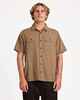 VOLCOM BOYS REVEL S/S DRESS SHIRT - EARTH