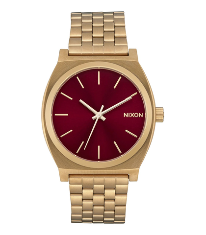 NIXON TIME TELLER - GOLD / OXBLOOD SUNRAY