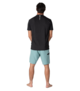 VISSLA MENS TWISTED ECO S/S RASHSHIRT - BLACK