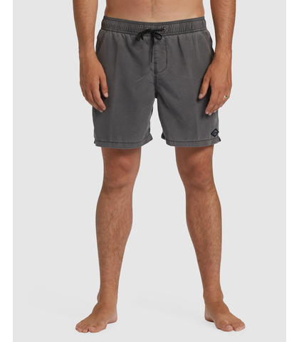 BILLABONG MENS ALL DAY OVERDYE LAYBACK BOARDSHORT - BLACK