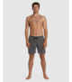 BILLABONG MENS ALL DAY OVERDYE LAYBACK BOARDSHORT - BLACK