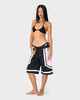 RUSTY LADIES FARRAH LONG BOARDSHORT - BLACK / PINK