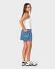 RUSTY GIRLS FLIP GIRL MINI DENIM SKIRT - MIDDY BLUE / BLUE