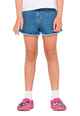RUSTY GIRLS PENNY FLARE DENIM SHORT - MIDDY BLUE 2