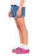 RUSTY GIRLS PENNY FLARE DENIM SHORT - MIDDY BLUE 2