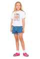 RUSTY GIRLS PENNY FLARE DENIM SHORT - MIDDY BLUE 2