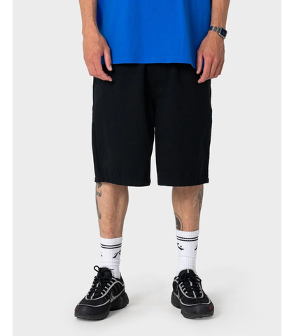 RUSTY MENS RUMBLE ELASTIC WAIST WALKSHORT - BLACK