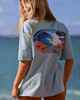 BILLABONG LADIES OCEAN 73 TEE - DUSK BLUE