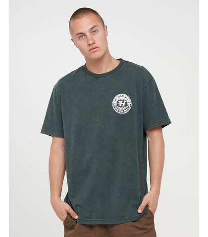 MAD HUEYS CHECKER HUEYS S/S TEE - PINE GREEN