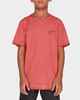 BILLABONG BOYS WAVE WASH EIGHT SIX TEE - WASHED RED