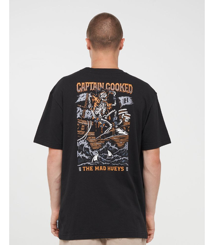 MAD HUEYS PLANK CAPTAIN S/S TEE - BLACK