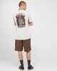 MAD HUEYS SHIELD FK OFF S/S TEE - SMOKE