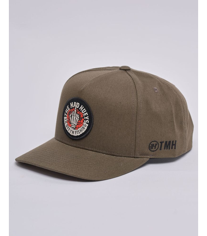 MAD HUEYS SHIELD FK OFF TWILL SNAPBACK CAP - OLIVE