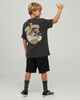 MAD HUEYS BOYS SHRED DEAD S/S TEE - VINTAGE BLACK