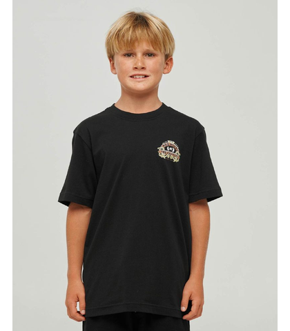 MAD HUEYS BOYS DRAGON CAPTAIN S/S TEE - BLACK