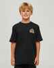 MAD HUEYS BOYS DRAGON CAPTAIN S/S TEE - BLACK