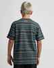 MAD HUEYS BOYS HUEYS STRIPE S/S TEE - PINE GREEN